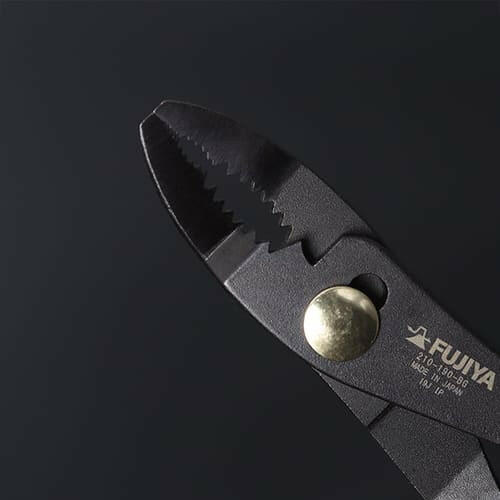 [210-190-BG] KUROKIN 黒金(Black & Gold) 薄型コンビネーションプライヤー（ベント） 単品1丁 - MisakaZoo