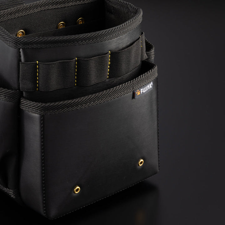 [PS-22BG] KUROKIN 黒金(Black & Gold) 腰袋スタンダード2段 単品1個