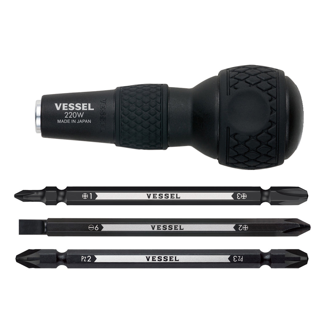 VESSEL ボールグリップ差替ドライバーセット 220W-3