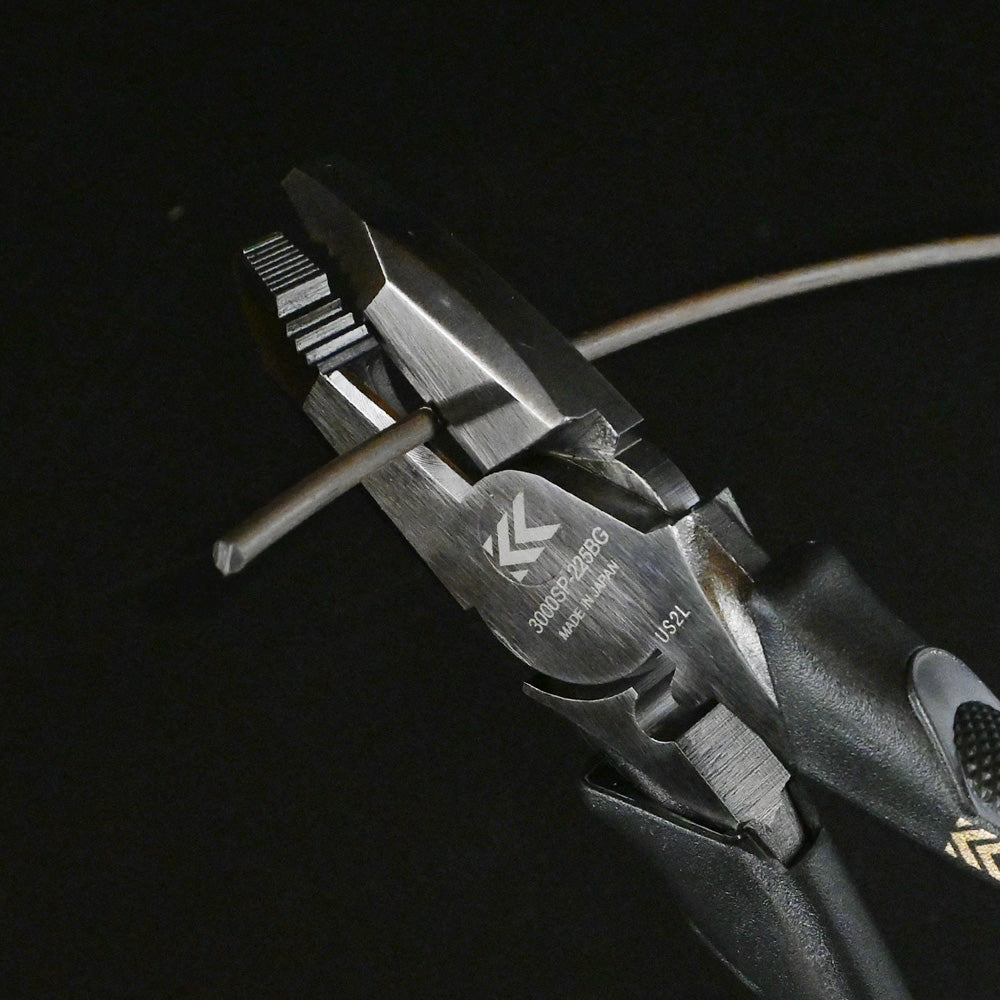 [3000SP-225BG] KUROKIN 黒金(Black & Gold) テコペン偏芯パワーペンチ 225mm 単品1丁