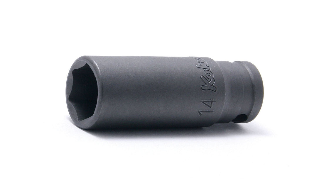 [23300A-1/2] Ko-ken(コーケン) 3/8"(9.5mm)SQ. 6角インダストリアルディープソケット 1/2" 単品1個 - MisakaZoo