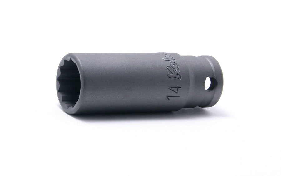 [23305M-8] Ko-ken(コーケン) 3/8"(9.5mm)SQ. 12角インダストリアルディープソケット 8mm 単品1個 - MisakaZoo