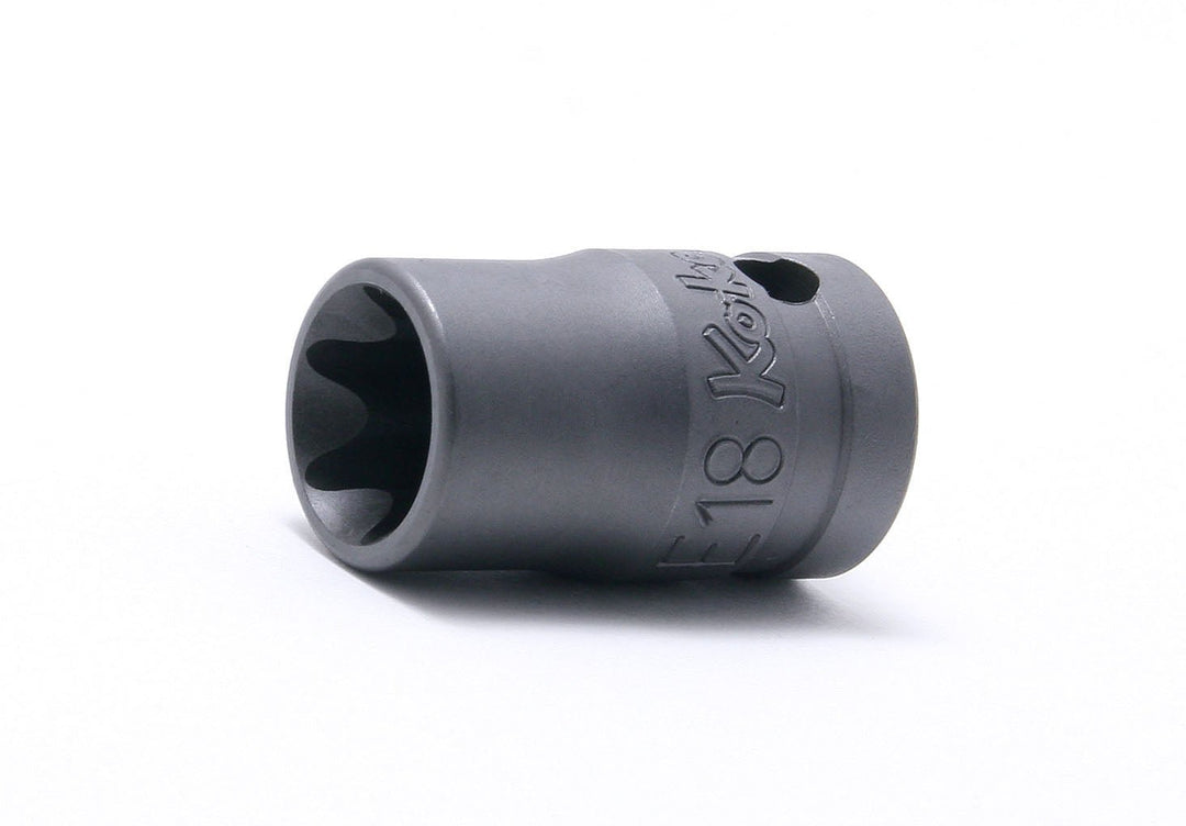 [24425-E12] Ko-ken(コーケン) 1/2"(12.7mm)SQ. トルクスインダストリアルソケット E12 単品1個 - MisakaZoo