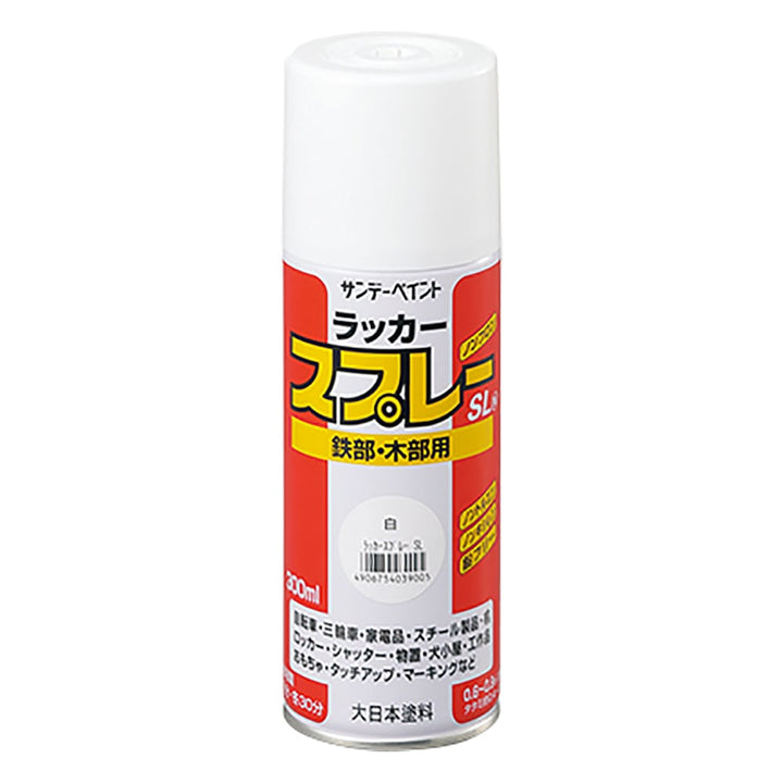 サンデーペイント(大日本塗料)　ラッカースプレーSL　300ml　カラー21色　小箱12本入