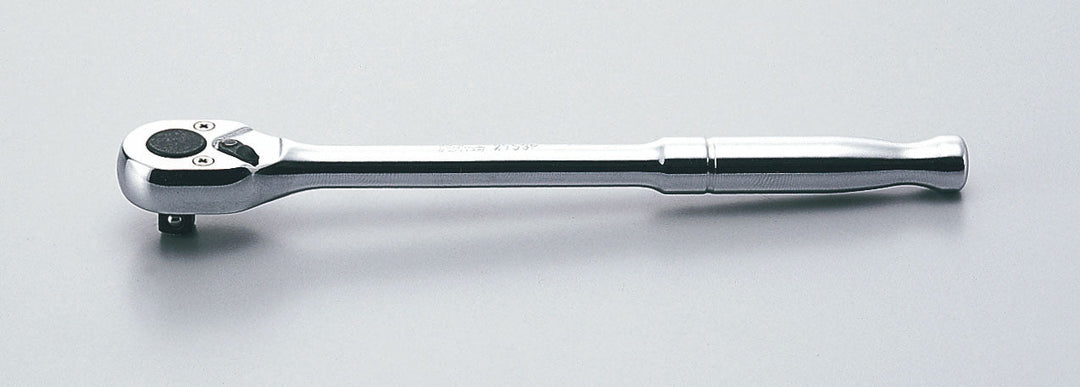 [2753P-160] Ko-ken(コーケン) 1/4"(6.35mm)SQ. ロングラチェットハンドル(ポリッシュグリップ) 全長160mm 単品1本 - MisakaZoo