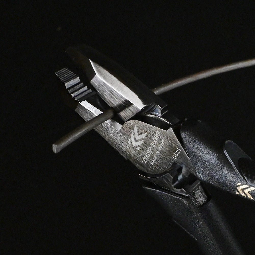 [3000SP-200BG] KUROKIN 黒金(Black & Gold) テコペン偏芯パワーペンチ 200mm 単品1丁 - MisakaZoo