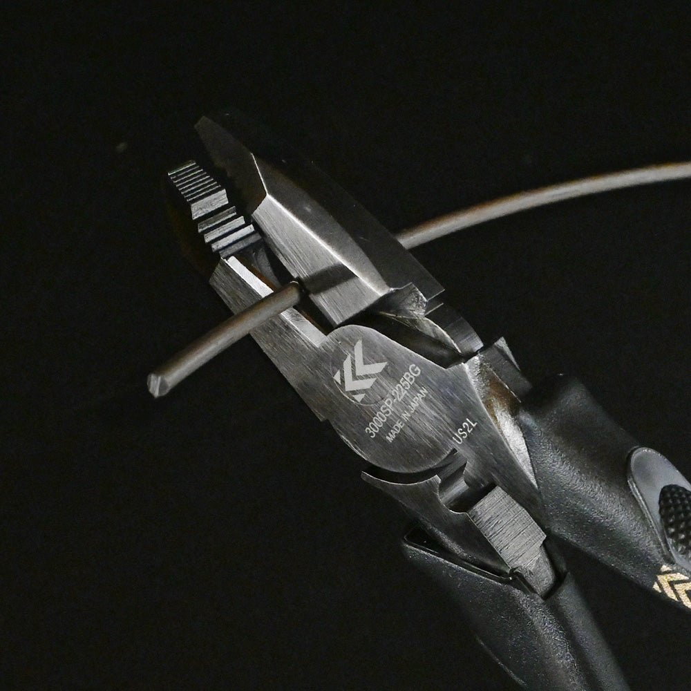 [3000SP-225BG] KUROKIN 黒金(Black & Gold) テコペン偏芯パワーペンチ 225mm 単品1丁 - MisakaZoo