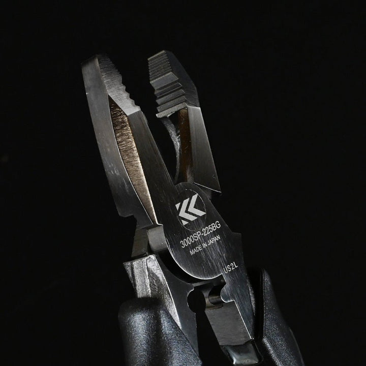[3000SP-225BG] KUROKIN 黒金(Black & Gold) テコペン偏芯パワーペンチ 225mm 単品1丁 - MisakaZoo