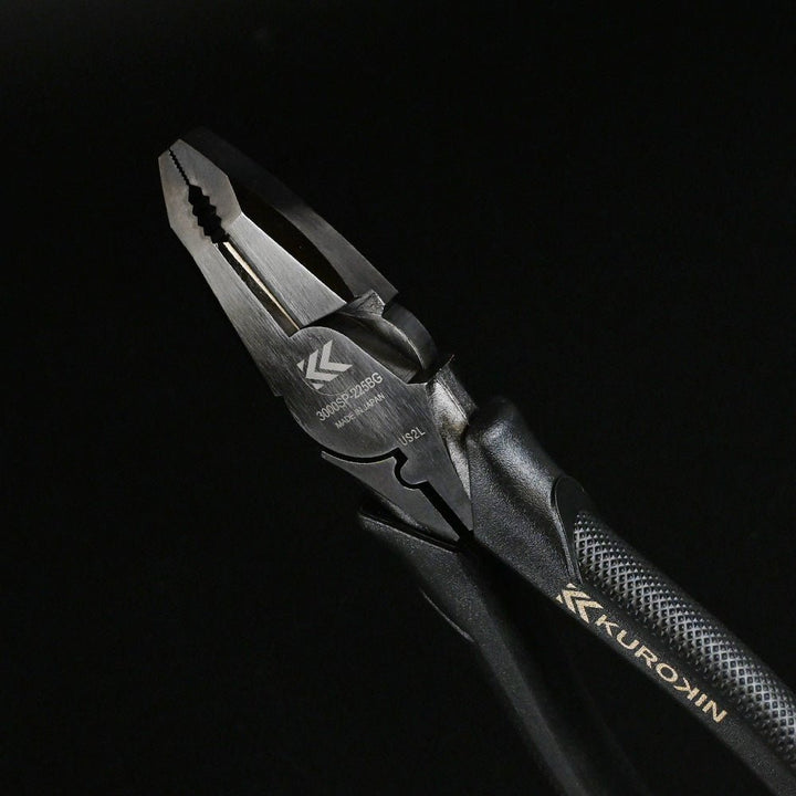 [3000SP-225BG] KUROKIN 黒金(Black & Gold) テコペン偏芯パワーペンチ 225mm 単品1丁 - MisakaZoo