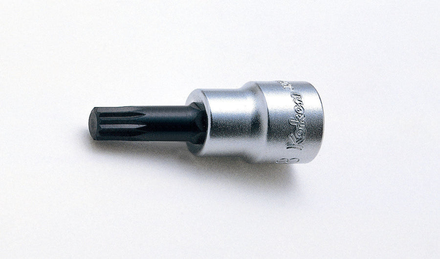 [3020.50-M6] Ko-ken(コーケン) 3/8"(9.5mm)SQ. 3重4角ビットソケット(XZN規格) 全長50mm M6 単品1本 - MisakaZoo