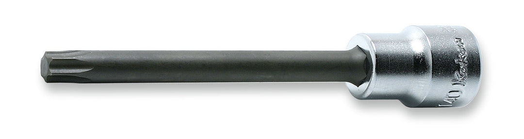 [3025.100R-T25] Ko-ken(コーケン) 3/8"(9.5mm)SQ. トルクスビットソケット(丸軸) 全長100mm T25 単品1本 - MisakaZoo