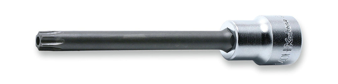 [3025.100R-T40H] Ko-ken(コーケン) 3/8"(9.5mm)SQ. イジリ止めトルクスビットソケット(丸軸) 全長100mm T40H 単品1本 - MisakaZoo