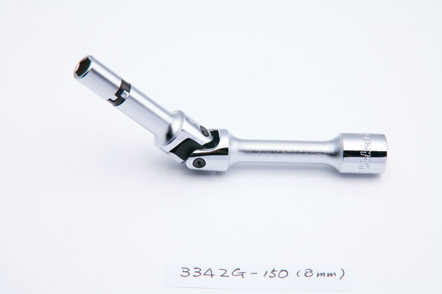 [3342G.150-8] Ko-ken(コーケン) 3/8"(9.5mm)SQ. ユニバーサルグロープラグソケット 全長150mm 8mm 単品1本 - MisakaZoo