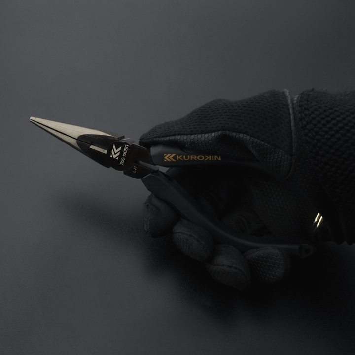 [350-150BG] KUROKIN 黒金(Black & Gold) ラジオペンチ（クロスローレット） 単品1丁 - MisakaZoo
