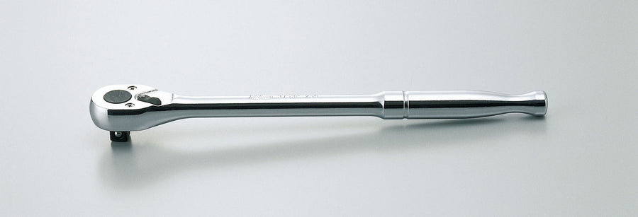 [3753P-250] Ko-ken(コーケン) 3/8"(9.5mm)SQ. ロングラチェットハンドル(ポリッシュグリップ) 全長250mm 単品1本 - MisakaZoo