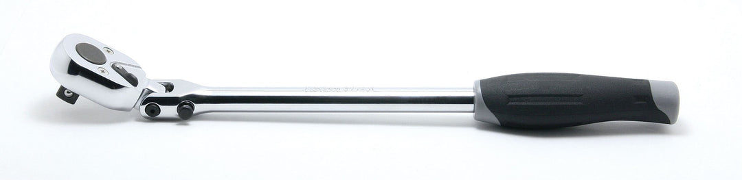 [3774JL] Ko-ken(コーケン) 3/8"(9.5mm)SQ. 首振りラチェットハンドル(ロック付/樹脂グリップ) 全長265mm 単品1本 - MisakaZoo