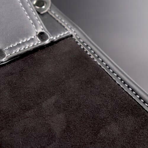 [AB-32BG] KUROKIN 黒金(Black & Gold) 腰袋薄型2段 LIGHT PU LEATHER SERIES 単品1個