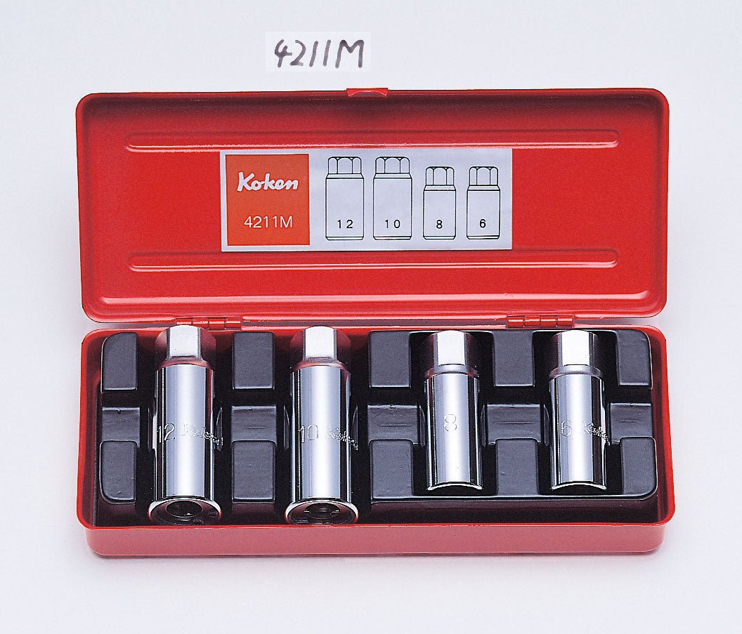 [4211M] Ko-ken(コーケン) 1/2"(12.7mm)SQ. スタッドボルト抜き 4ヶ組 セット品4個 - MisakaZoo
