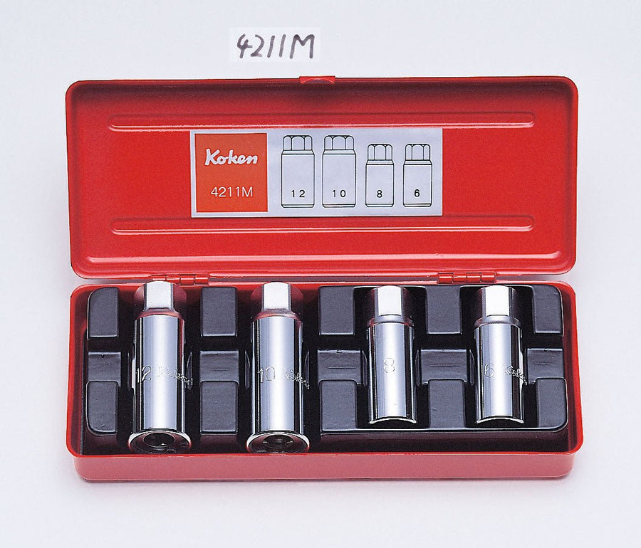 [4211M] Ko-ken(コーケン) 1/2"(12.7mm)SQ. スタッドボルト抜き 4ヶ組 セット品4個 - MisakaZoo