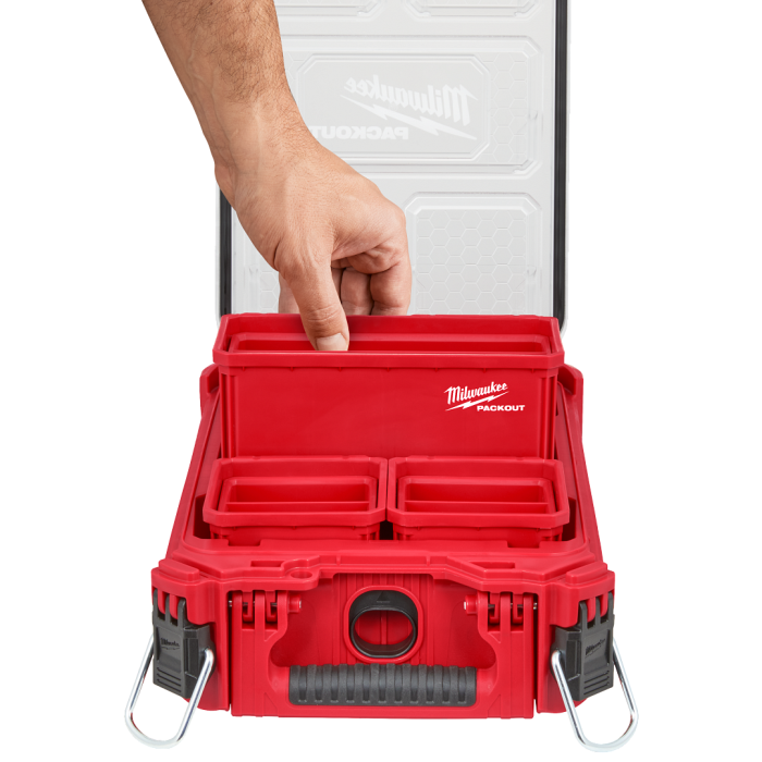 “打包” <tc>Milwaukee Tool</tc> PACKOUT™ 小件物品存放 (203mm x 102mm) 2 件套 48-22-8063