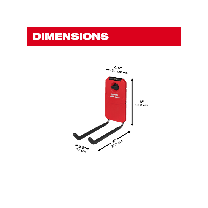 「PackOut」 Milwaukee Tool | ミルウォーキーツール PACKOUT™ ユーティリティフック ストレート 48-22-8330