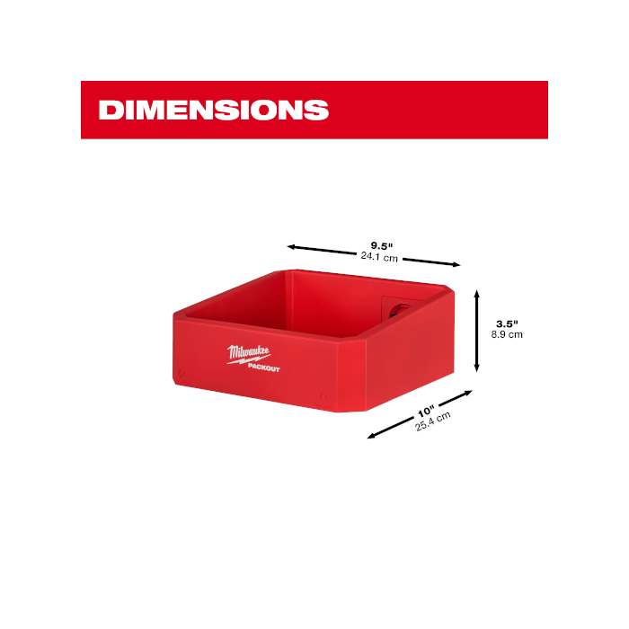 「PackOut」 Milwaukee Tool | ミルウォーキーツール PACKOUT™ シェルフ Sサイズ 48-22-8347