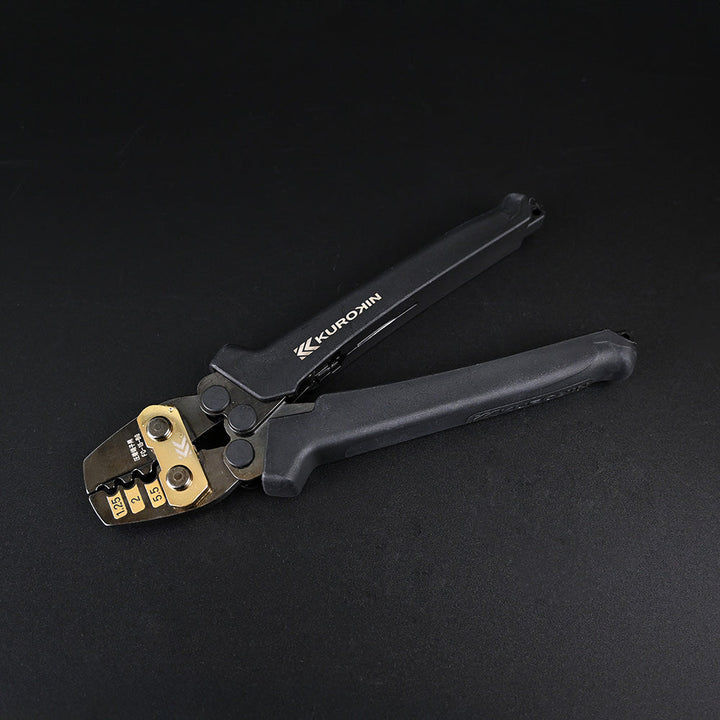 [FC-15-BG] KUROKIN 黒金(Black & Gold) 圧着工具（裸端子・裸スリーブ用） 単品1丁