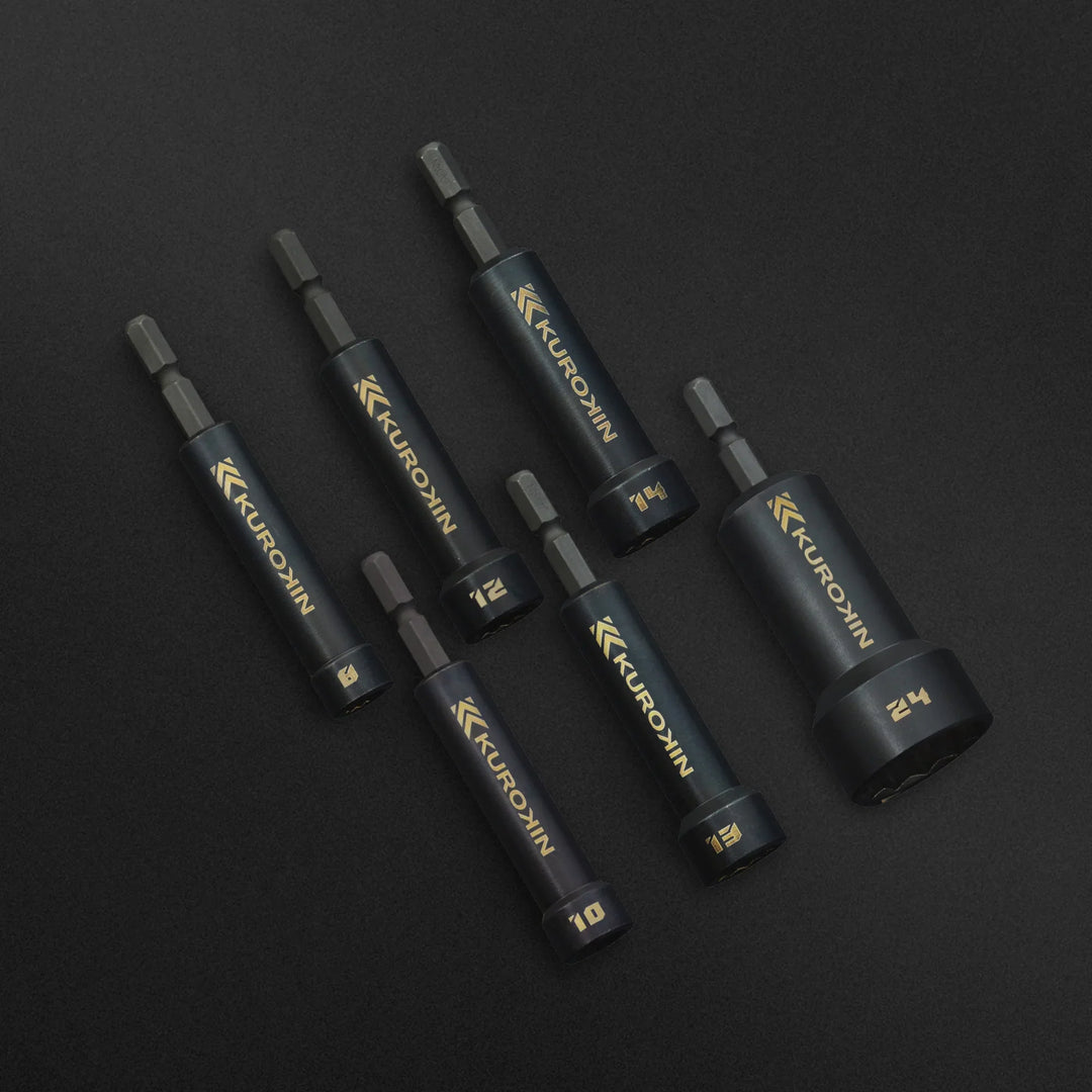 [512-19-BG] KUROKIN 黒金(Black & Gold) セミロングソケット H19×90 単品1個