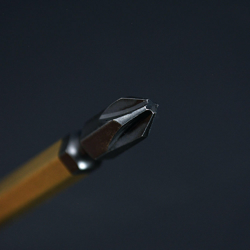 [5302-65-BG] KUROKIN 黒金(Black & Gold) 両頭ビット（２本組）+3×65mm 1セット