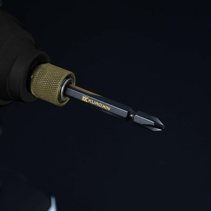 [5102-110-BG] KUROKIN 黒金(Black & Gold) 両頭ビット（２本組）+1×110mm 1セット