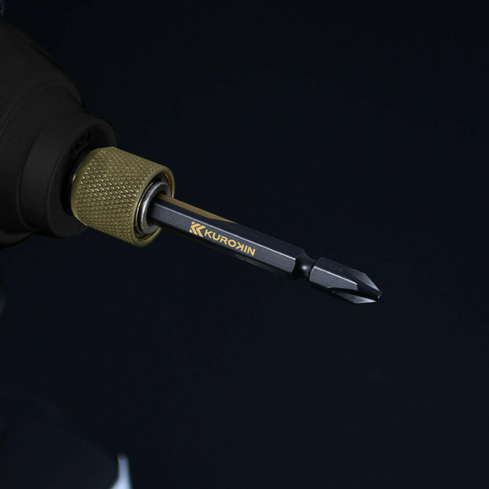 [5302-65-BG] KUROKIN 黒金(Black & Gold) 両頭ビット（２本組）+3×65mm 1セット