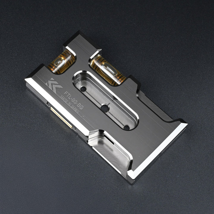 [FTL-93-BG] KUROKIN 黒金(Black & Gold) アルミ水平器（スイッチボックス用） 単品1個