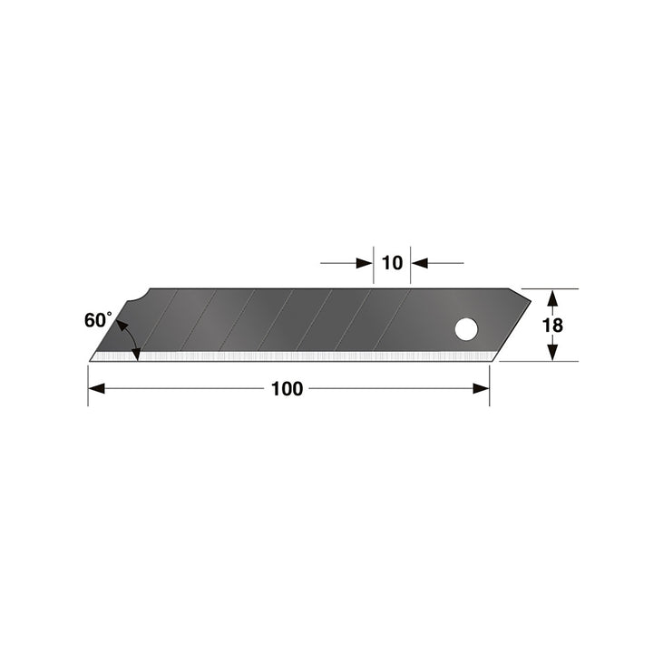[CBL-SK10〜CBL-SK50] タジマ(TAJIMA) L刃カッター替刃 凄刃黒 単品（全2サイズ）
