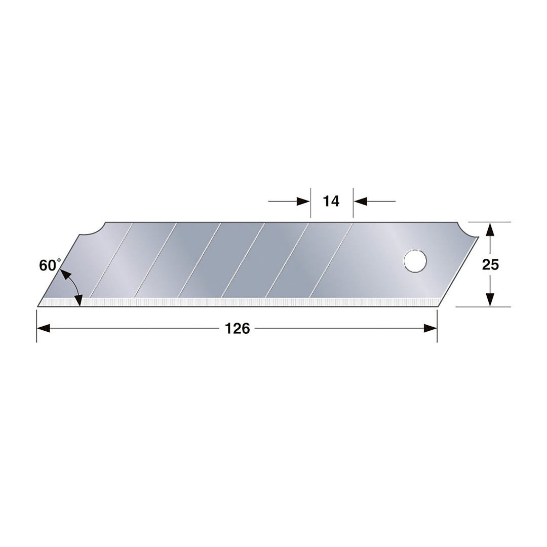 [LB-65BL] タジマ(TAJIMA) H刃カッター替刃 10枚 単品1個