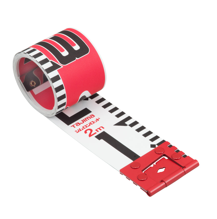 タジマ(TAJIMA) シムロンロッド テープ 60mm×2m 裏面20cm赤白 SYR-02P