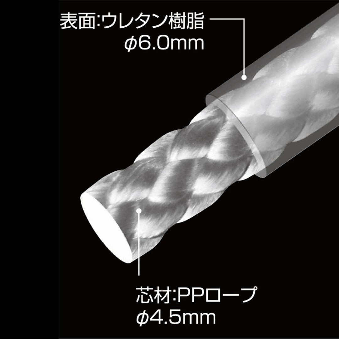 [AW-AZRGBK] タジマ(TAJIMA) コイル式安全ロープ 極太 単品1個