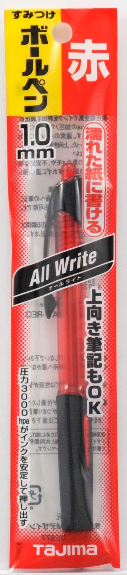 [SBP10AW-RED] タジマ(TAJIMA) すみつけボールペン All Write赤 単品1個