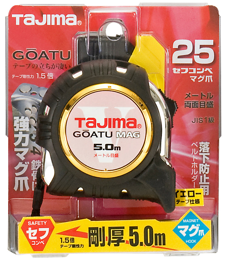 [GASFGLM2550] タジマ(TAJIMA) 剛厚G 25mm幅5.0m セフマグ 単品1個