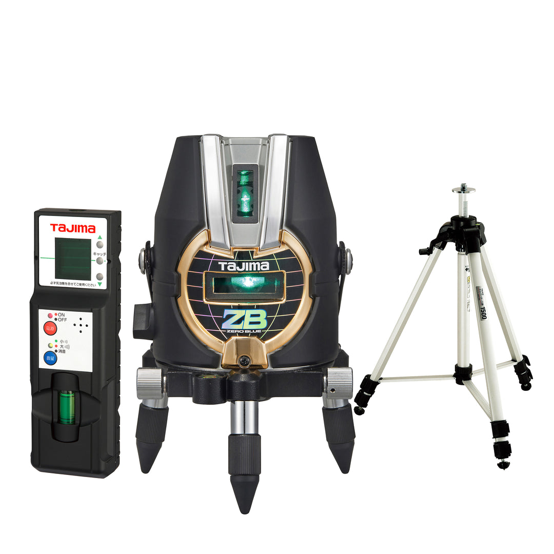 タジマ(TAJIMA) ZERO BLUE ジンバルKYR 乾電池専用 受光器三脚セット セット品3点