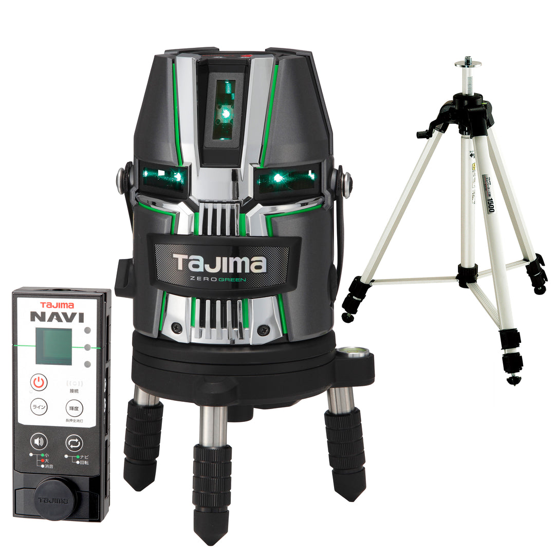 タジマ(TAJIMA) ZERO GREEN NAVIジンバルKJC 三脚セット セット品2点