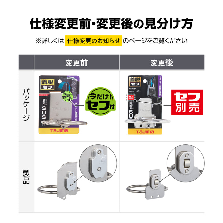 [SFKHS-H3] タジマ(TAJIMA) セフ工具ホルダーステン ハンマー3穴 単品1個