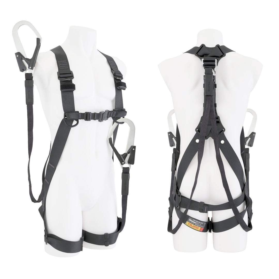 タジマ(TAJIMA) ハーネスGS 平ロープL1ダブルセット Lサイズ セット品2点