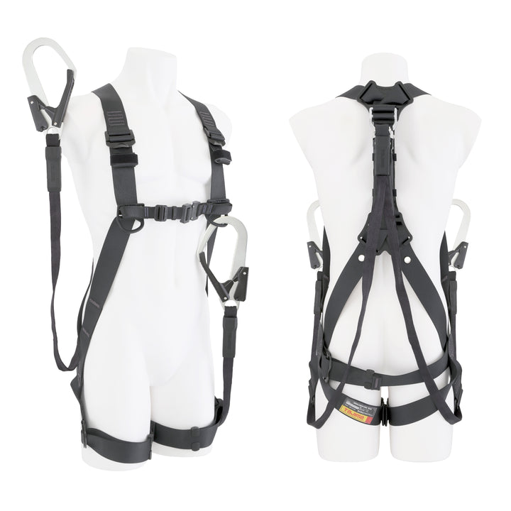 タジマ(TAJIMA) ハーネスGS 平ロープL1ダブルセット Lサイズ セット品2点