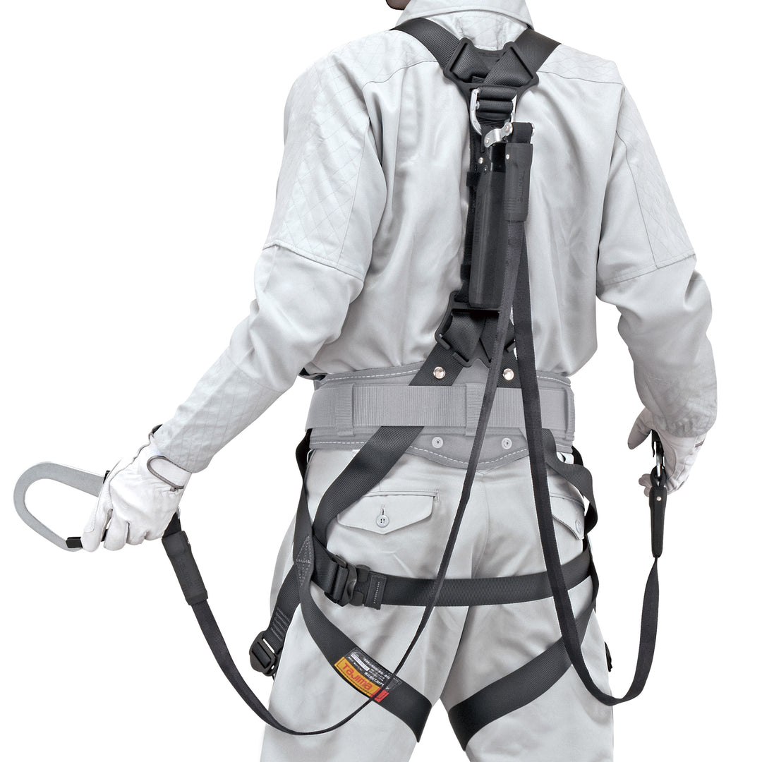 [A1GSLFR-WL1BK] タジマ(TAJIMA) ハーネスGS 平ロープL1ダブルセット Lサイズ セット品2点