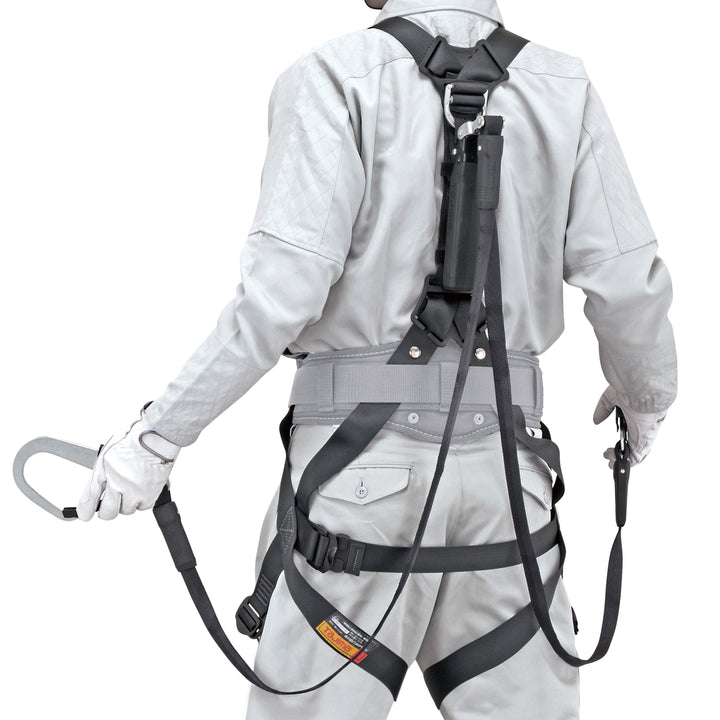 [A1GSLFR-WL1BK] タジマ(TAJIMA) ハーネスGS 平ロープL1ダブルセット Lサイズ セット品2点