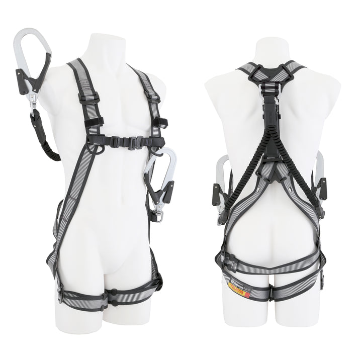 タジマ(TAJIMA) ハーネスGS 蛇腹L2ダブルセット Mサイズ 白 セット品2点