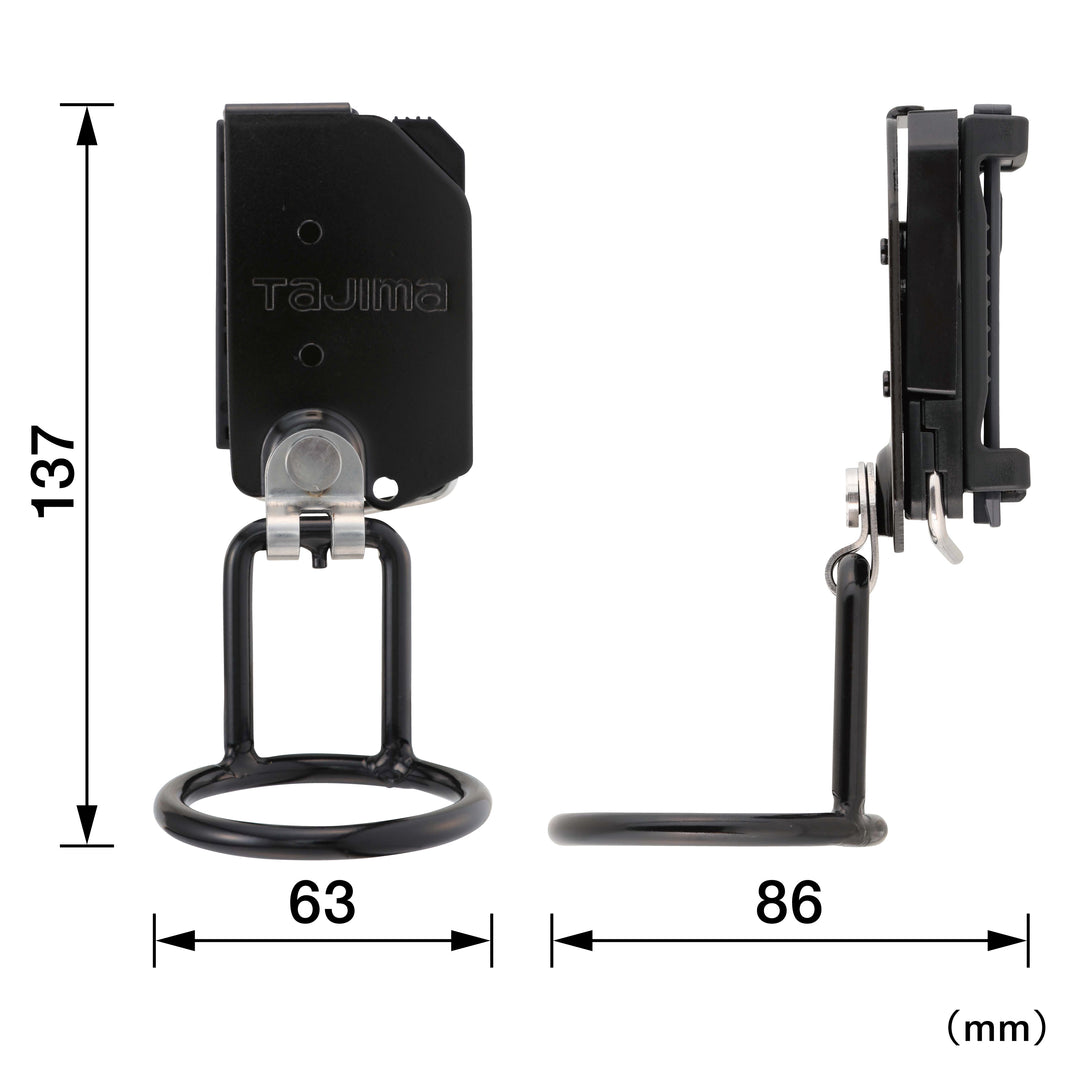 [SFKHI-H1M] タジマ(TAJIMA) セフ工具ホルダースチール ハンマー1穴 ブラ 単品1個