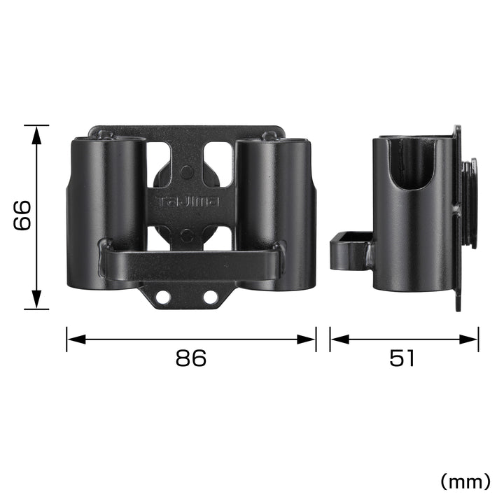 [SFKHI-SBW] タジマ(TAJIMA) セフ工具ホルダースチール Sバール ダブル 単品1個