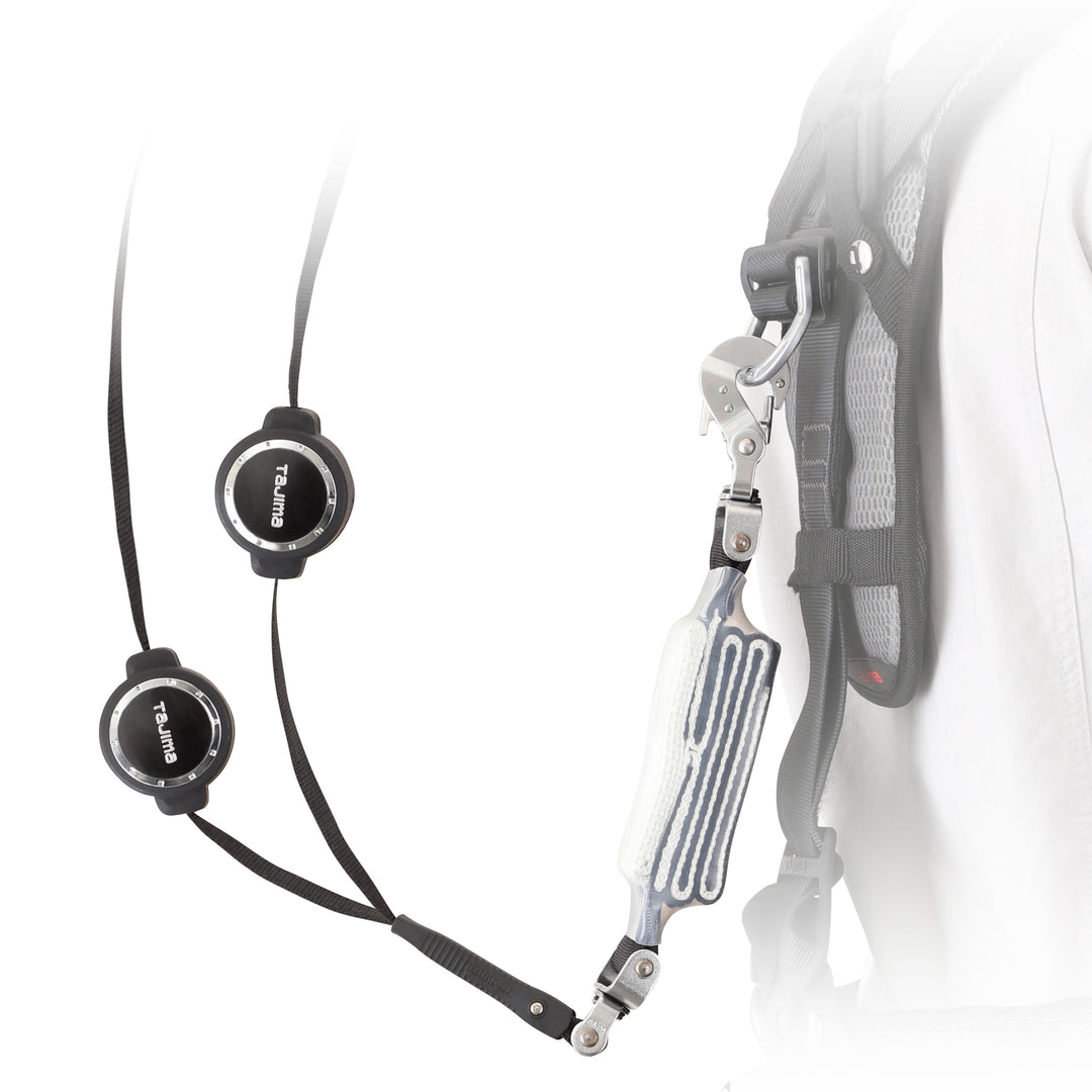 [A3GSLER-WL2BK] タジマ(TAJIMA) ハーネスGS ERL2ダブルセット Lサイズ 125kg用 セット品2点