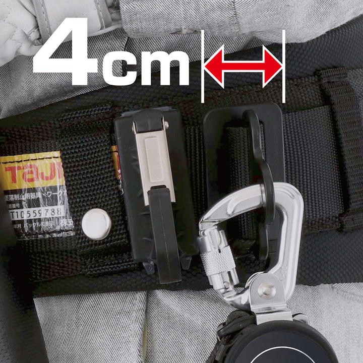 [B1SMKR-L4BK] タジマ(TAJIMA) 胴ベルト用KRリール L4セット Mサイズ セット品2点